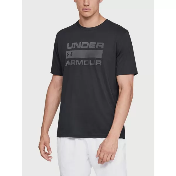  Tricou pentru bărbați UNDER ARMOUR TEAM ISSUE WORDMARK SS 1329582-001 NEGRU 