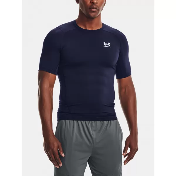  Cămașă de compresie pentru bărbați UNDER ARMOUR HG ARMOUR COMP SS 1361518-410 ALBASTRU 