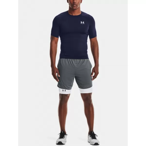  Cămașă de compresie pentru bărbați UNDER ARMOUR HG ARMOUR COMP SS 1361518-410 ALBASTRU 