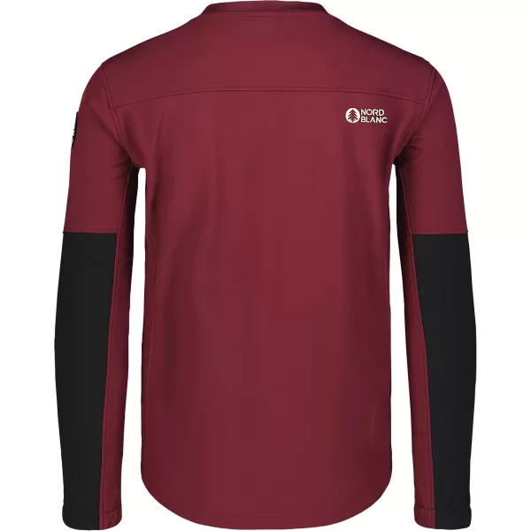 Jachetă softshell pentru bărbați NORDBLANC DECOMPONATE NBSSM7644 BURGUNDIA 
