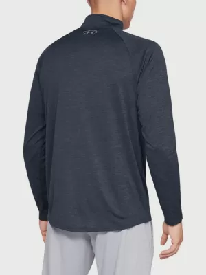 Tricou pentru bărbați UNDER ARMOUR TECH 2.0 1/2 ZIP 1328495-409 ALBASTRU