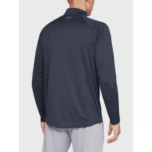 Tricou pentru bărbați UNDER ARMOUR TECH 2.0 1/2 ZIP 1328495-409 ALBASTRU 