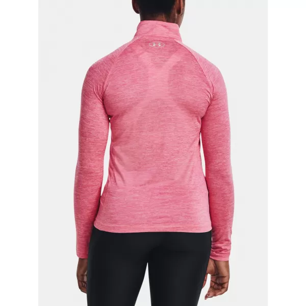  Tricou de dama UNDER ARMOUR TECH 1/2 ZIP - TWIST 1320128-676 ROZ 