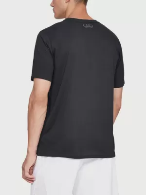 Tricou pentru bărbați UNDER ARMOUR TEAM ISSUE WORDMARK SS 1329582-001 NEGRU