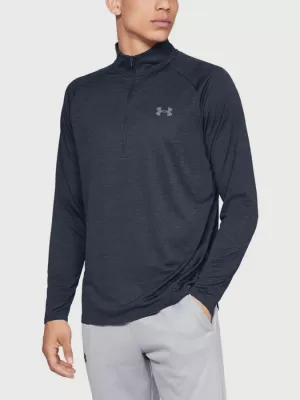Tricou pentru bărbați UNDER ARMOUR TECH 2.0 1/2 ZIP 1328495-409 ALBASTRU
