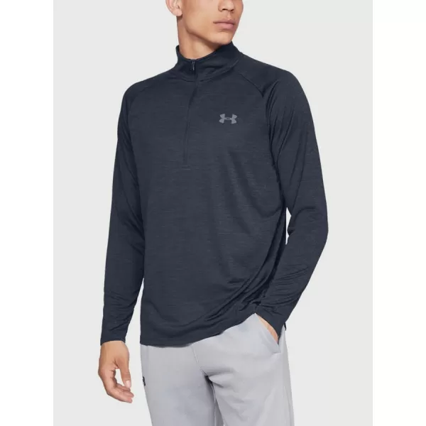 Tricou pentru bărbați UNDER ARMOUR TECH 2.0 1/2 ZIP 1328495-409 ALBASTRU 