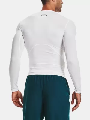 Cămașă de compresie pentru bărbați UNDER ARMOUR HG ARMOUR COMP LS 1361524-100 ALB