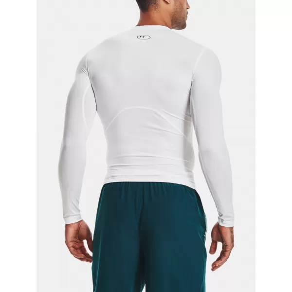  Cămașă de compresie pentru bărbați UNDER ARMOUR HG ARMOUR COMP LS 1361524-100 ALB 
