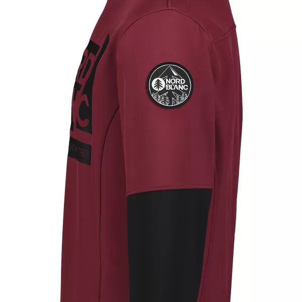  Jachetă softshell pentru bărbați NORDBLANC DECOMPONATE NBSSM7644 BURGUNDIA 