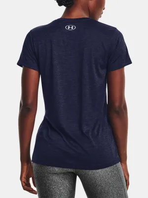 Tricou de dama UNDER ARMOUR TECH SSV - TWIST 1258568-411 ALBASTRU