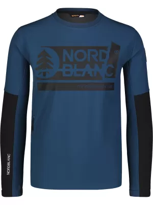 Jachetă softshell pentru bărbați NORDBLANC DECOMPONATE NBSSM7644 ALBASTRU ÎNCHIS