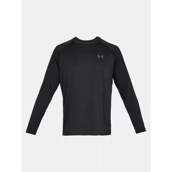  Tricou pentru bărbați UNDER ARMOUR TECH 2.0 LS 1328496-001 NEGRU 