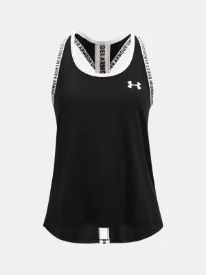 Maieu de fete UNDER ARMOUR KNOCKOUT TANK 1363374-001 NEGRU