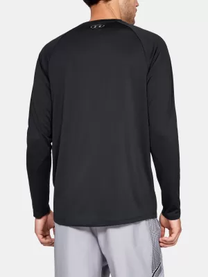 Tricou pentru bărbați UNDER ARMOUR TECH 2.0 LS 1328496-001 NEGRU