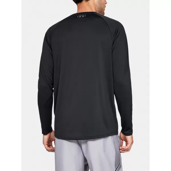  Tricou pentru bărbați UNDER ARMOUR TECH 2.0 LS 1328496-001 NEGRU 