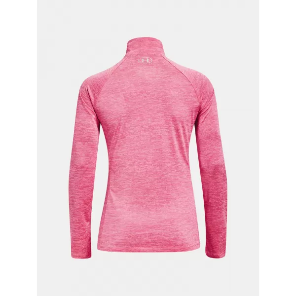  Tricou de dama UNDER ARMOUR TECH 1/2 ZIP - TWIST 1320128-676 ROZ 