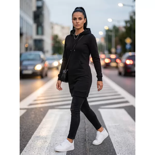  Hanorac prelungit dama MALFINI SNAP 419 NEGRU 