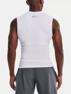 Maieu de compresie pentru bărbați UNDER ARMOUR HG ARMOUR COMP SL 1361522-100 ALB