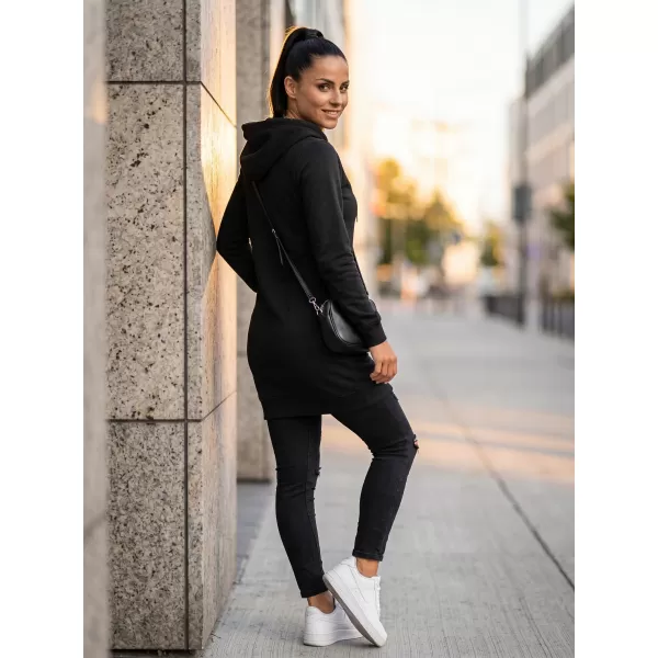  Hanorac prelungit dama MALFINI SNAP 419 NEGRU 