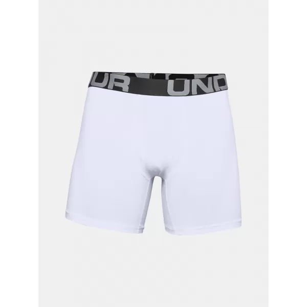  Boxeri pentru bărbați UNDER ARMOUR CHARGED COTTON 6IN 3 PACK 1363617-100 ALB 