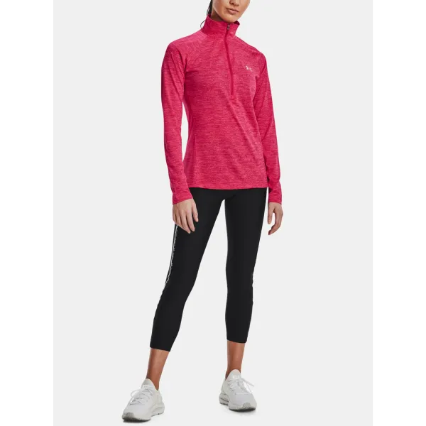 Tricou de dama UNDER ARMOUR TECH 1/2 ZIP - TWIST 1320128-975 ROZ 