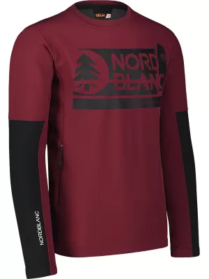Jachetă softshell pentru bărbați NORDBLANC DECOMPONATE NBSSM7644 BURGUNDIA