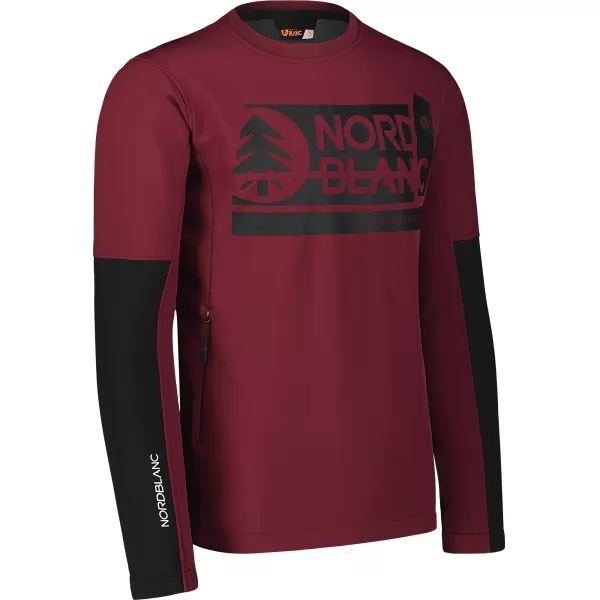  Jachetă softshell pentru bărbați NORDBLANC DECOMPONATE NBSSM7644 BURGUNDIA 