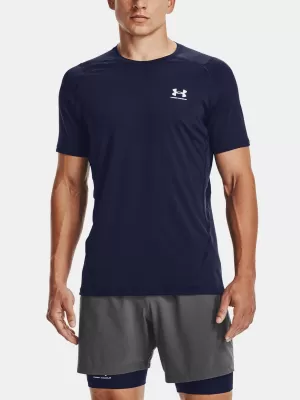 Tricou pentru bărbați UNDER ARMOUR HG ARMOUR FITTED SS 1361683-410 ALBASTRU