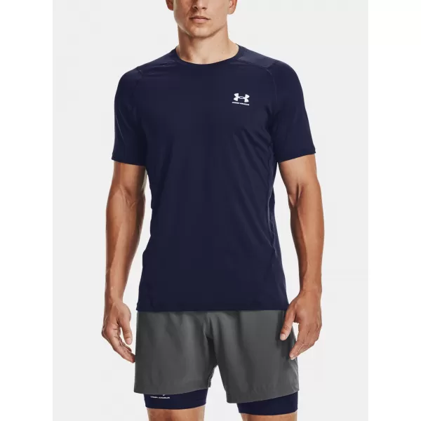  Tricou pentru bărbați UNDER ARMOUR HG ARMOUR FITTED SS 1361683-410 ALBASTRU 
