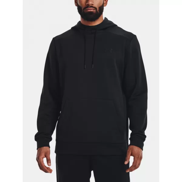  Hanorac pentru bărbați UNDER ARMOUR UA ARMOUR FLEECE HOODIE 1373353-001 NEGRU 