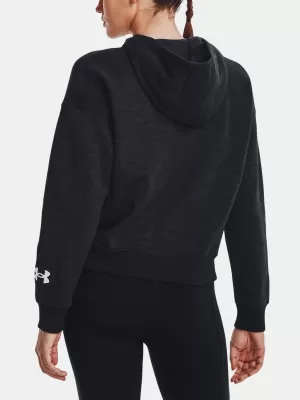 Hanorac de dama UNDER ARMOUR ESSENTIAL SCRIPT HOODIE 1374107-001 NEGRU
