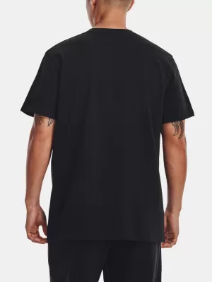 Tricou pentru bărbați UNDER ARMOUR UA LOGO EMB HEAVYWEIGHT SS 1373997-001 NEGRU
