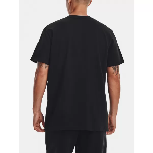  Tricou pentru bărbați UNDER ARMOUR UA LOGO EMB HEAVYWEIGHT SS 1373997-001 NEGRU 