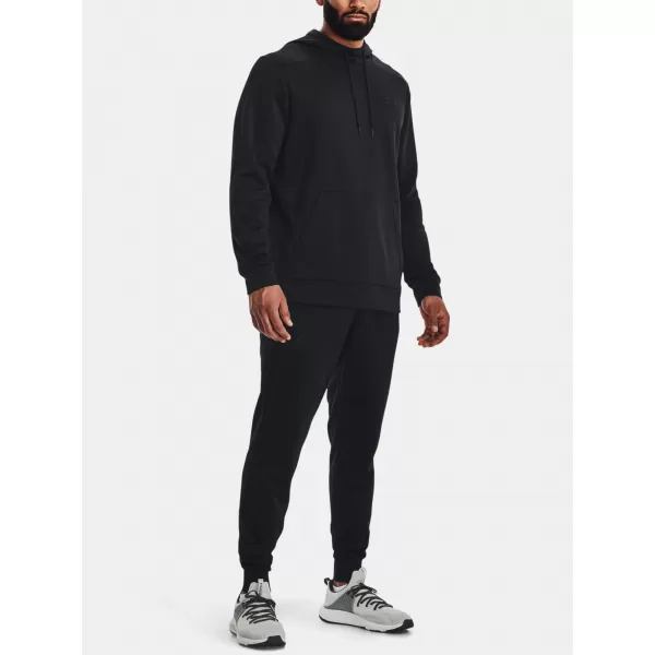  Hanorac pentru bărbați UNDER ARMOUR UA ARMOUR FLEECE HOODIE 1373353-001 NEGRU 