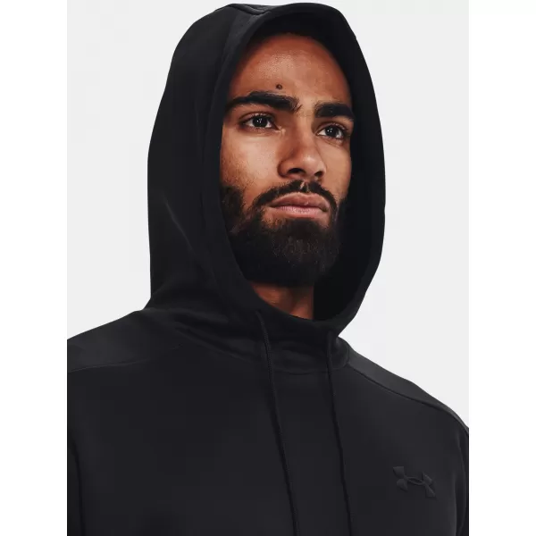  Hanorac pentru bărbați UNDER ARMOUR UA ARMOUR FLEECE HOODIE 1373353-001 NEGRU 
