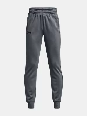 Pantaloni de trening pentru băieți UNDER ARMOUR UA ARMOUR FLEECE JOGGERS 1373543-012 GRI