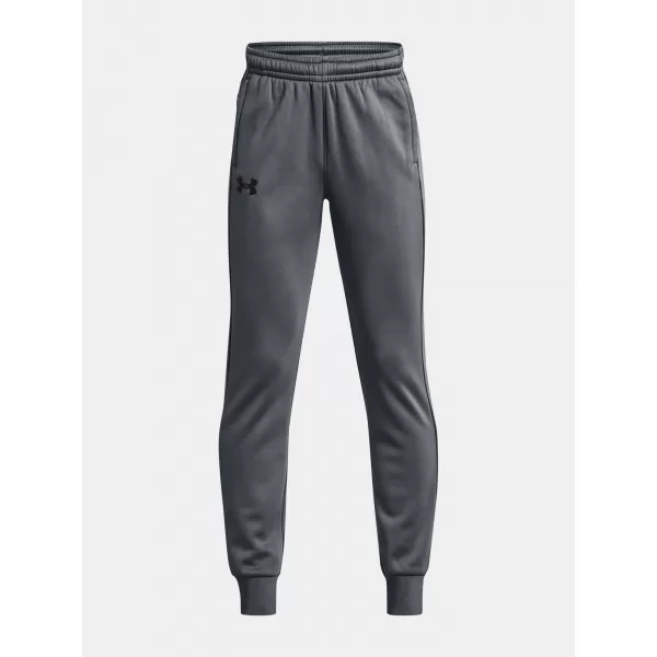  Pantaloni de trening pentru băieți UNDER ARMOUR UA ARMOUR FLEECE JOGGERS 1373543-012 GRI 