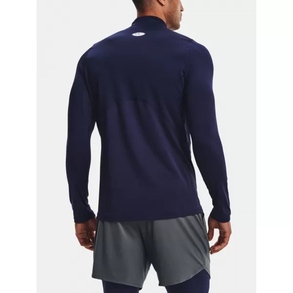  Tricou pentru bărbați UNDER ARMOUR UA CG ARMOUR FITTED MOCK 1366066-410 ALBASTRU 