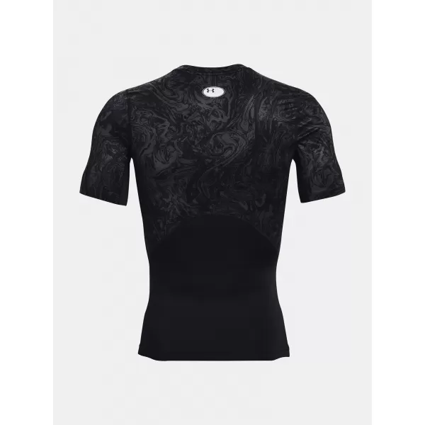  Tricou pentru bărbați UNDER ARMOUR UA HG ARMOUR COMP PRINT SS 1370324-001 NEGRU 