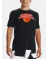 Tricou pentru bărbați UNDER ARMOUR UA BBALL BRANDED WRDMRK SS 1370233-001 NEGRU