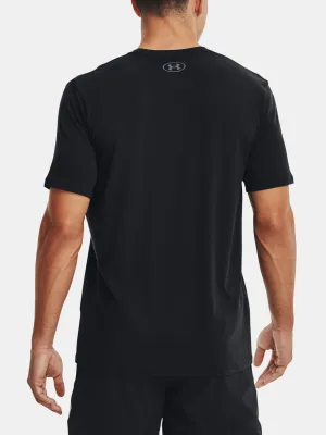 Tricou pentru bărbați UNDER ARMOUR UA BBALL BRANDED WRDMRK SS 1370233-001 NEGRU