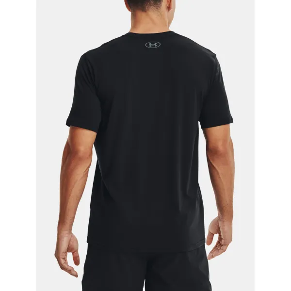  Tricou pentru bărbați UNDER ARMOUR UA BBALL BRANDED WRDMRK SS 1370233-001 NEGRU 