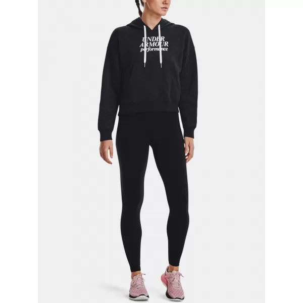  Hanorac de dama UNDER ARMOUR ESSENTIAL SCRIPT HOODIE 1374107-001 NEGRU 