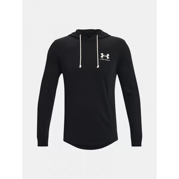  Hanorac pentru bărbați UNDER ARMOUR UA RIVAL TERRY LC HD 1370401-001 NEGRU 