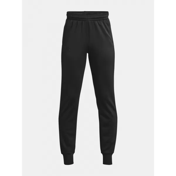  Pantaloni de trening pentru băieți UNDER ARMOUR UA ARMOUR FLEECE JOGGERS 1373543-001 NEGRU 