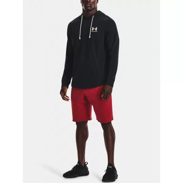  Hanorac pentru bărbați UNDER ARMOUR UA RIVAL TERRY LC HD 1370401-001 NEGRU 
