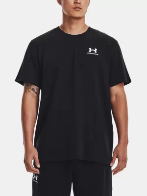 Tricou pentru bărbați UNDER ARMOUR UA LOGO EMB HEAVYWEIGHT SS 1373997-001 NEGRU