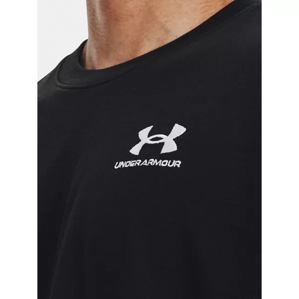  Tricou pentru bărbați UNDER ARMOUR UA LOGO EMB HEAVYWEIGHT SS 1373997-001 NEGRU 