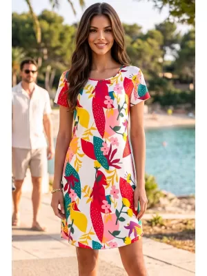 Rochie KIXMI PANFILA ALB