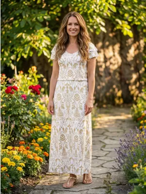 Rochie KIXMI PRIMAVERA CREMOS